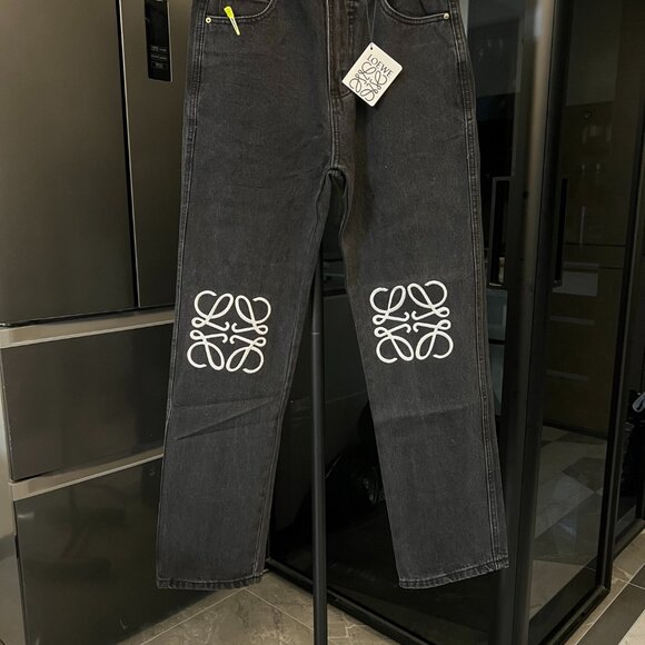 Loewe Anagram Black Jeans Unisex - Picture 1 of 7